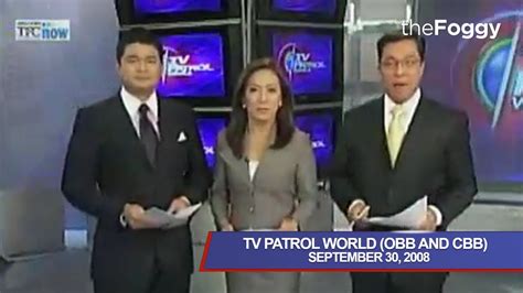 16 Aug 2023 ... For more COVID-19 news click here: http://bit.ly/Covid-19ABSCBNNews TV Patrol ... TFC News on TV Patrol | March 6, 2024. ABS ... ABC World News ...
